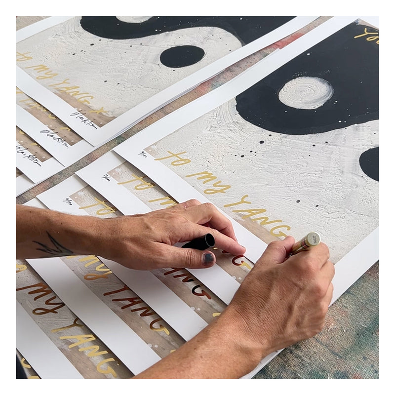 YIN YANG – GOLD FOIL PRINT