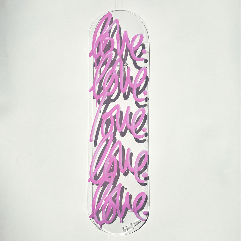 "LOVE" ACRYLIC SKATEBOARD- PRE ORDER AVAILABLE NOW
