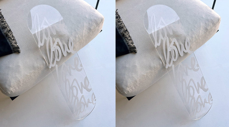 "LOVE" ACRYLIC SKATEBOARD- Pre Order for June