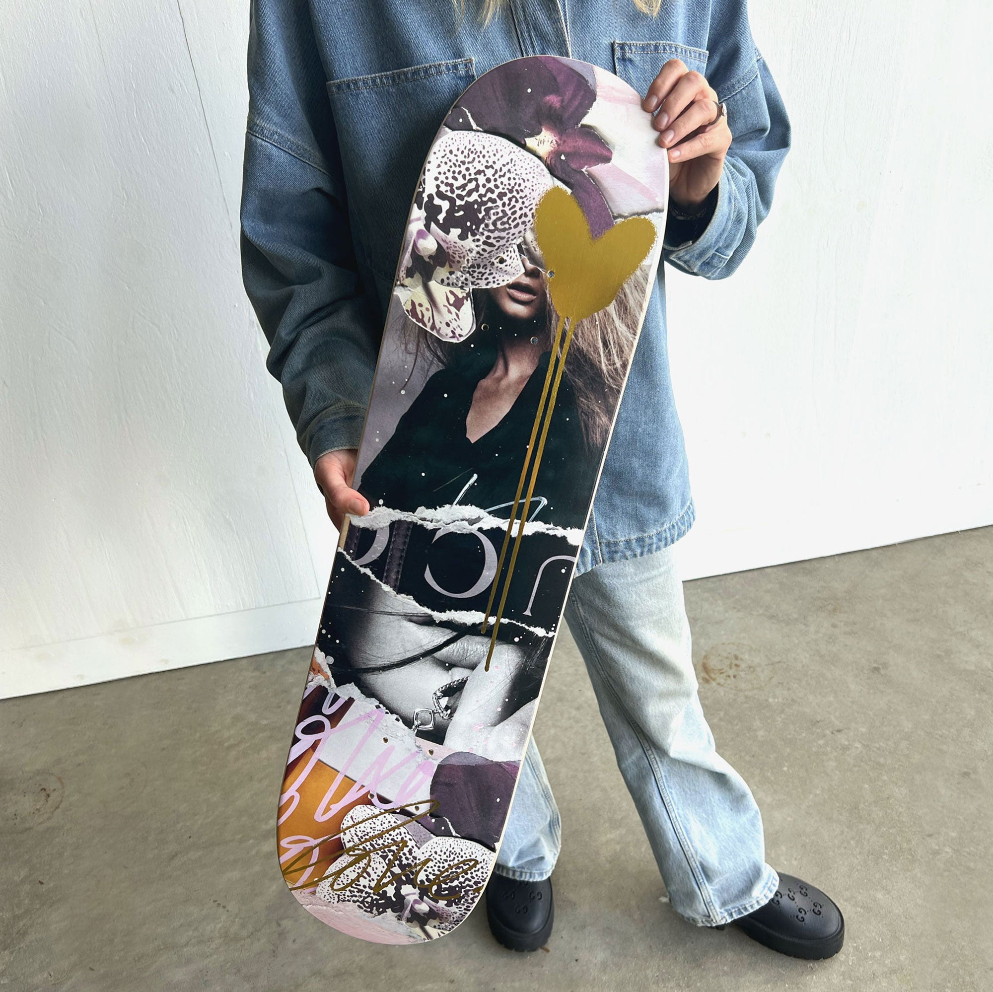 YOUR LOVE IS GOLDEN SKATEBOARD